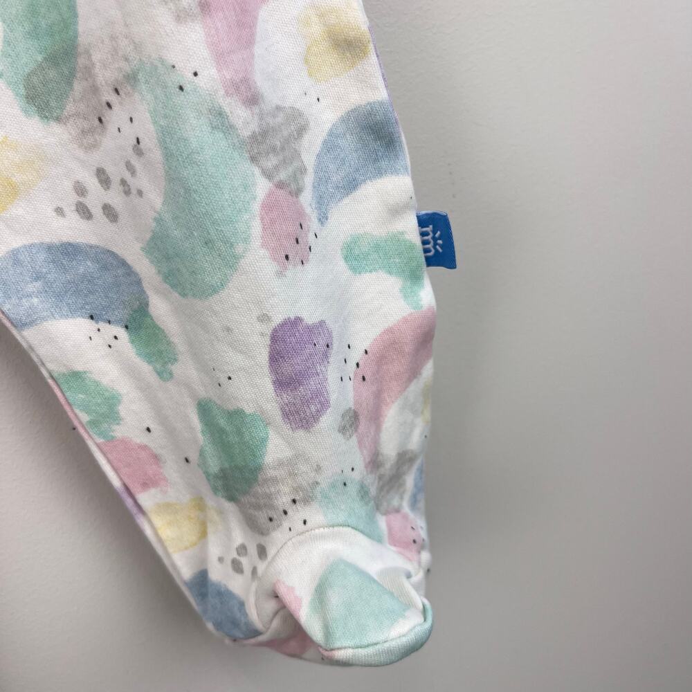 Magnetic Me Pastel Paint Splatter Organic Cotton Footie 3-6 Months - Picture 4 of 8